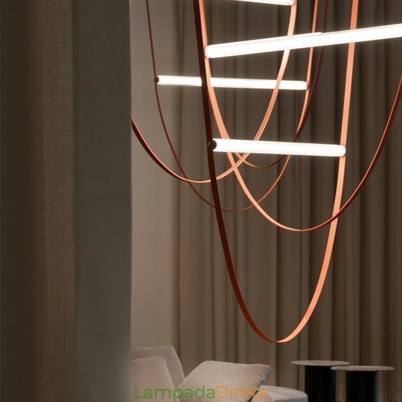 Luminária pendente europeia estilo wabi sabi cinto luz decorativa