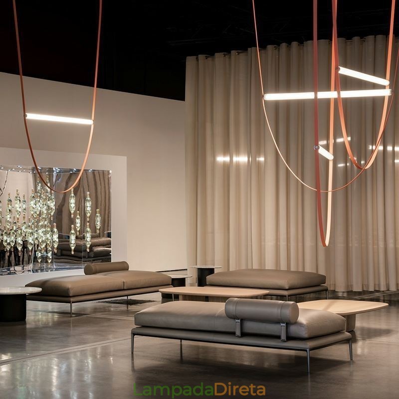 Luminária pendente europeia estilo wabi sabi cinto luz decorativa