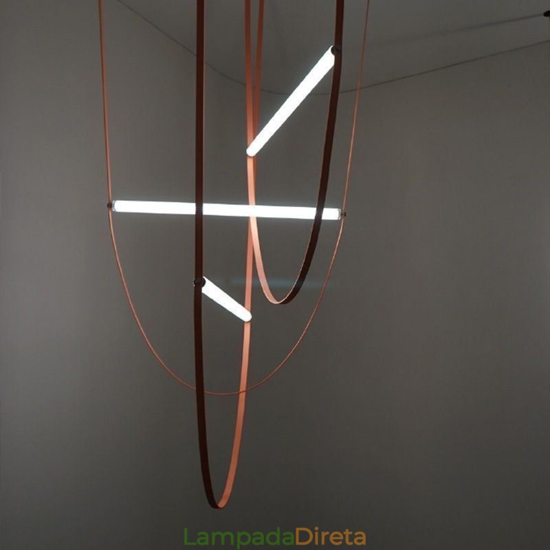Luminária pendente europeia estilo wabi sabi cinto luz decorativa