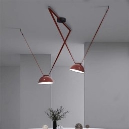 Luminária pendente de cinto estilo europeu simples wabi sabi luminária de teto de cinto