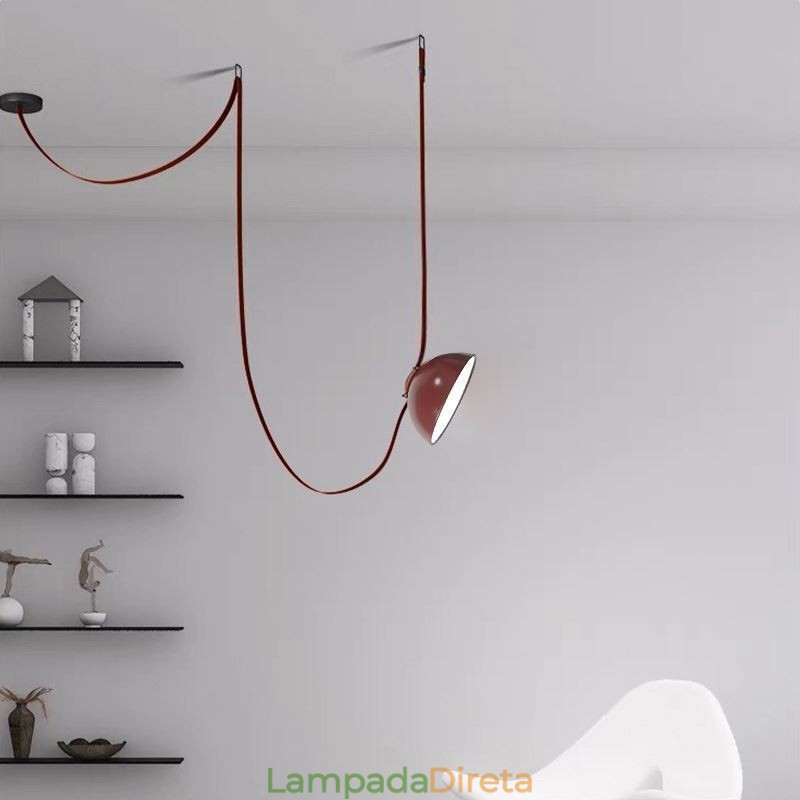 Luminária pendente de cinto estilo europeu simples wabi sabi luminária de teto de cinto
