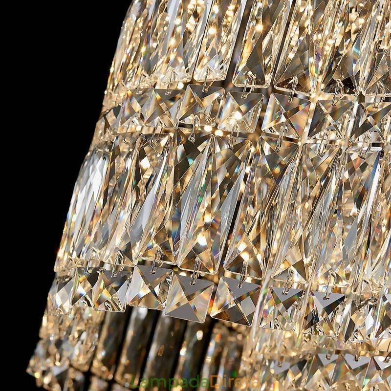 Luminária de teto de cristal moderna e simples para decoração