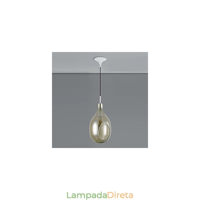 Lustre 1 Luz Simples Moderno Artístico Pendente Luz