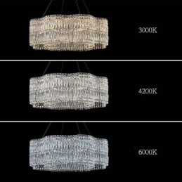 Luminária de teto de cristal moderna e simples para decoração
