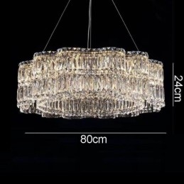 Luminária de teto de cristal moderna e simples para decoração