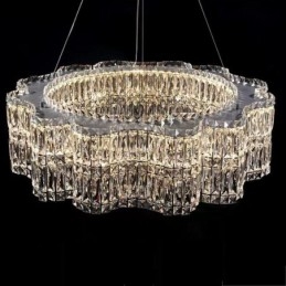 Luminária de teto de cristal moderna e simples para decoração