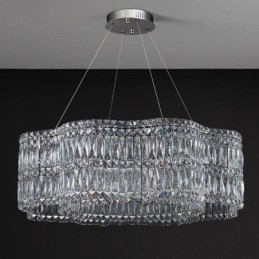 Luminária de teto de cristal moderna e simples para decoração