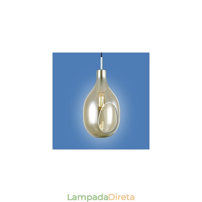 Lustre 1 Luz Simples Moderno Artístico Pendente Luz