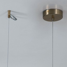 Luminária pendente moderna, simples, de vidro, pequena, para teto