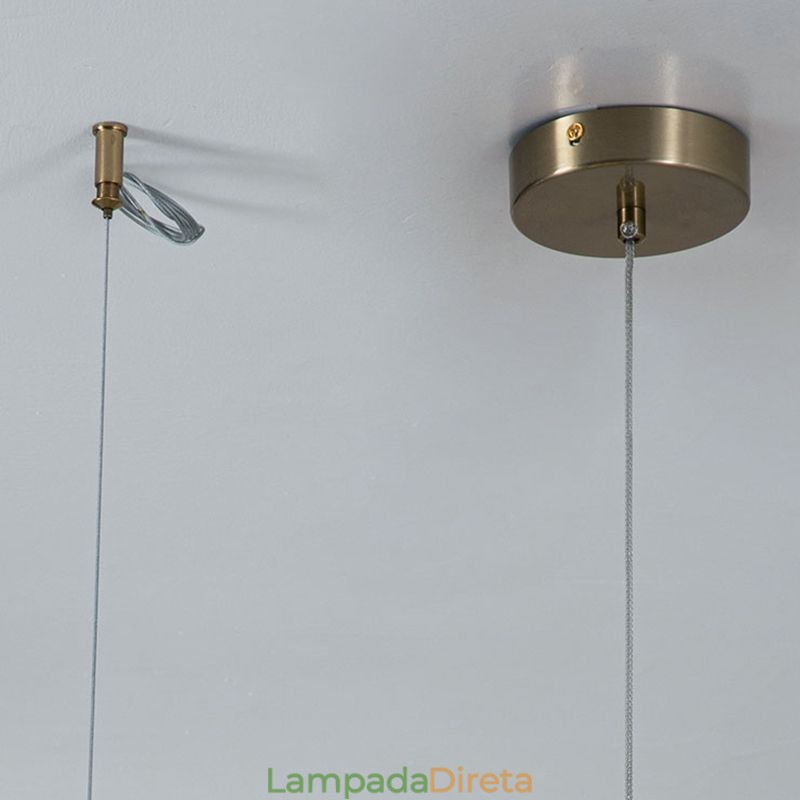 Luminária pendente moderna, simples, de vidro, pequena, para teto