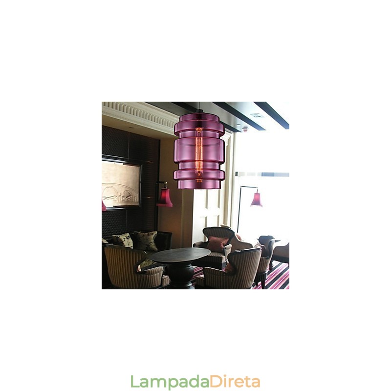 Lustre Mini Estilo Moderno Contemporâneo Vidro