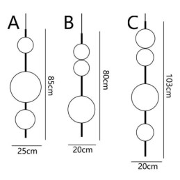 Luminária pendente moderna minimalista Magic Beans Molecule Ceiling Light