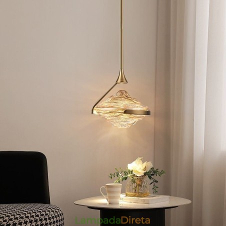 Luminária pendente moderna minimalista em ferro forjado com vidro lava, luminária de teto Luminária pendente moderna minimalista em ferro forjado com vidro lava, luminária de teto