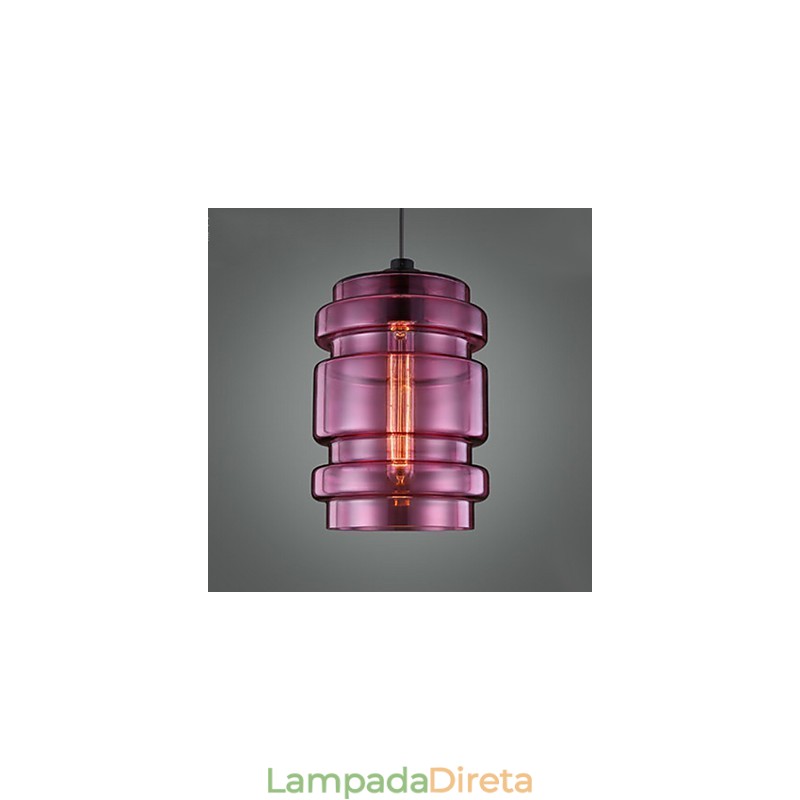 Lustre Mini Estilo Moderno Contemporâneo Vidro