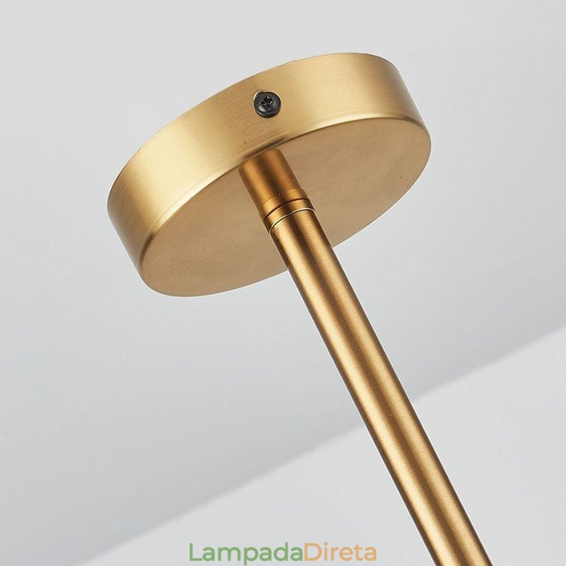 Luminária pendente moderna minimalista em ferro forjado com vidro lava, luminária de teto