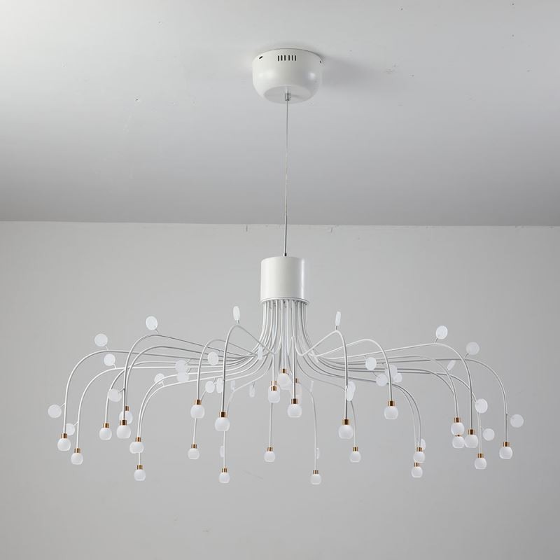 Luminária pendente nórdica criativa natural branca para teto 30 luzes