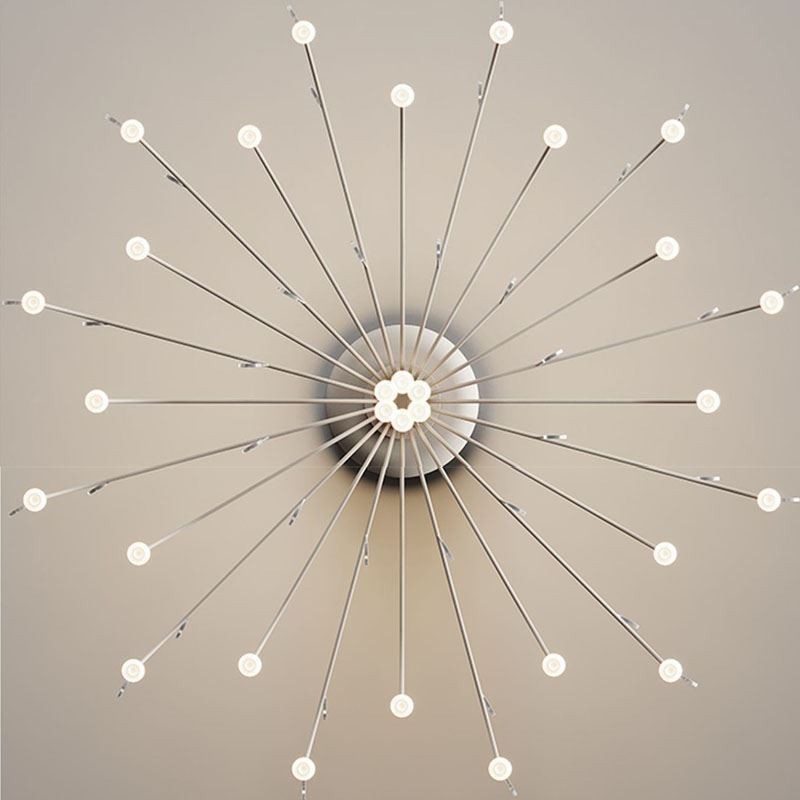 Luminária pendente nórdica criativa natural branca para teto 30 luzes
