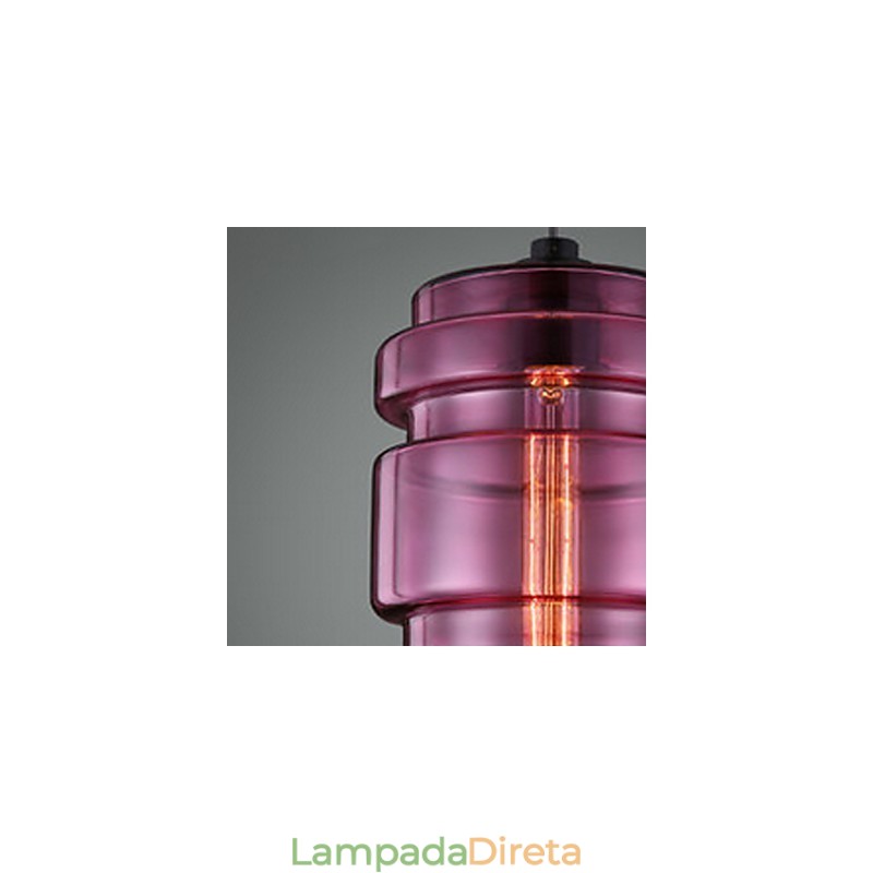 Lustre Mini Estilo Moderno Contemporâneo Vidro