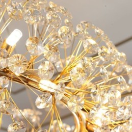 Luminária pendente moderna minimalista em ferro forjado circular com flor de sol