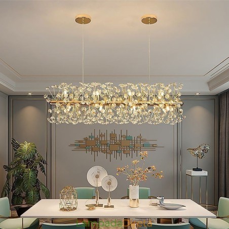 Luminária pendente galvanizada tira girassol ferro forjado luz de teto