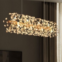 Luminária pendente galvanizada tira girassol ferro forjado luz de teto