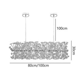 Luminária pendente galvanizada tira girassol ferro forjado luz de teto