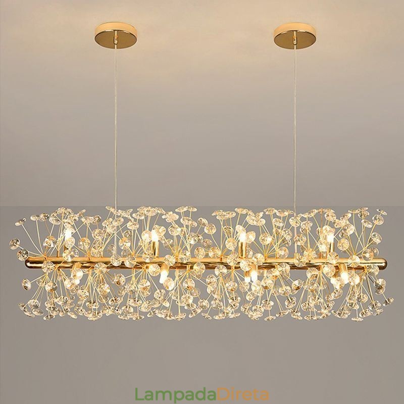 Luminária pendente galvanizada tira girassol ferro forjado luz de teto