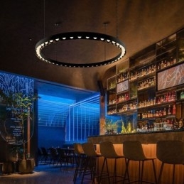 Luminária pendente americana retrô em ferro forjado decoração de teto