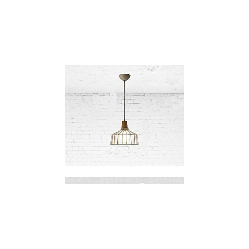 Iluminação de lustre de metal simples