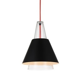 Lustre de vidro com pintura contemporânea moderna