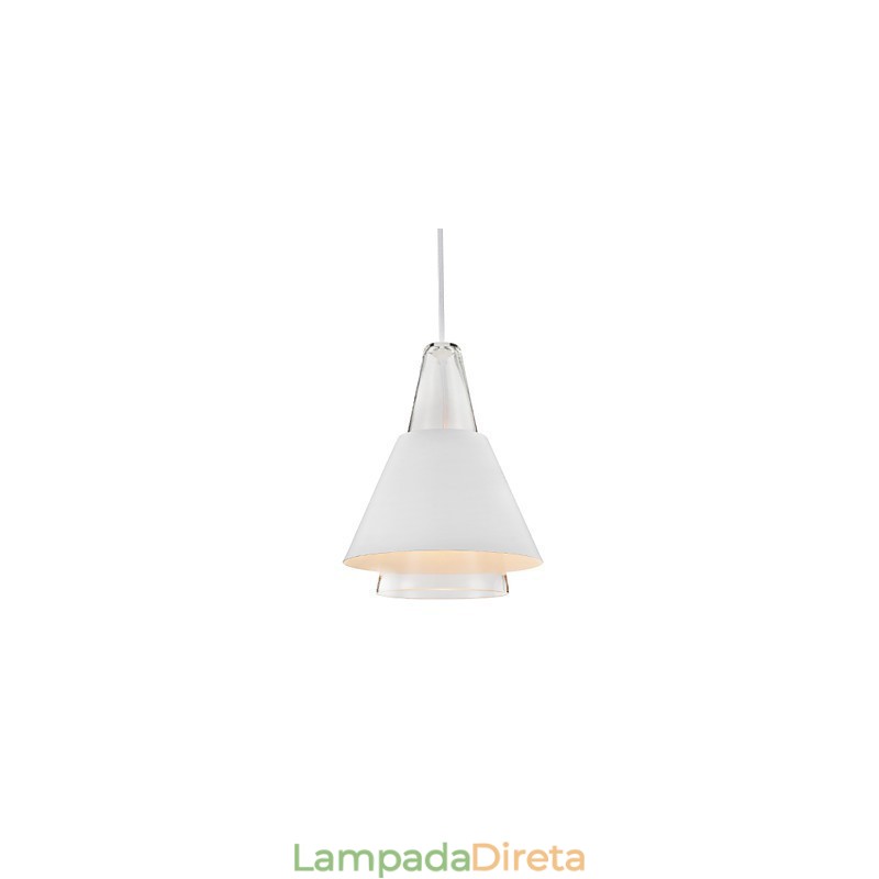 Lustre de vidro com pintura contemporânea moderna