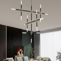 Luminária pendente Splicing Branco quente Luz de teto criativa DIY Lâmpada de combinação