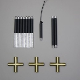 Luminária pendente Splicing Branco quente Luz de teto criativa DIY Lâmpada de combinação