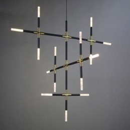 Luminária pendente Splicing Branco quente Luz de teto criativa DIY Lâmpada de combinação