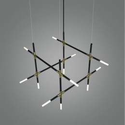 Luminária pendente Splicing Branco quente Luz de teto criativa DIY Lâmpada de combinação