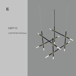 Luminária pendente Splicing Branco quente Luz de teto criativa DIY Lâmpada de combinação