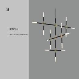 Luminária pendente Splicing Branco quente Luz de teto criativa DIY Lâmpada de combinação