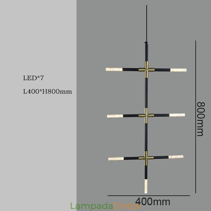 Luminária pendente simples, emenda criativa, luz de teto branca quente, lâmpada de combinação faça você mesmo