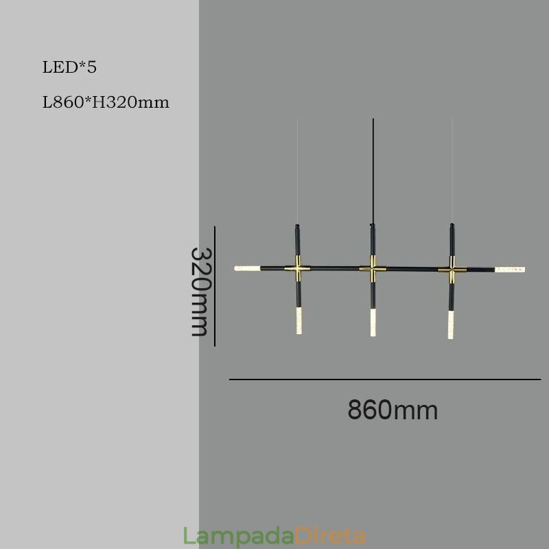 Luminária pendente simples, emenda criativa, luz de teto branca quente, lâmpada de combinação faça você mesmo