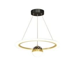 Luminária pendente minimalista em ferro forjado, luminária de teto em forma de estrela e acrílico