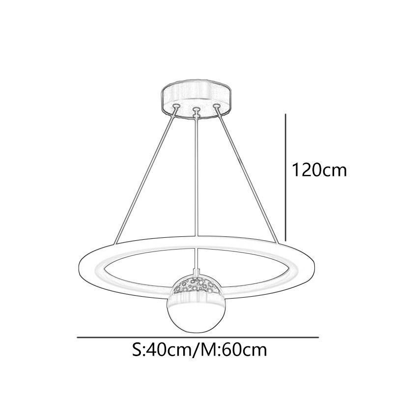 Luminária pendente minimalista em ferro forjado, luminária de teto em forma de estrela e acrílico