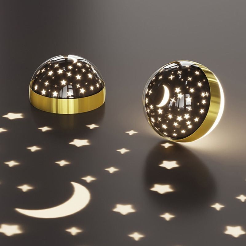 Luminária pendente minimalista em ferro forjado, luminária de teto em forma de estrela e acrílico