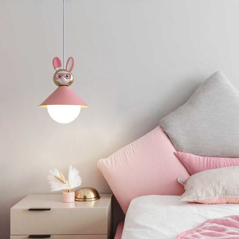 Luminária pendente moderna minimalista G9 ferro forjado coelho bezerro resina teto luz