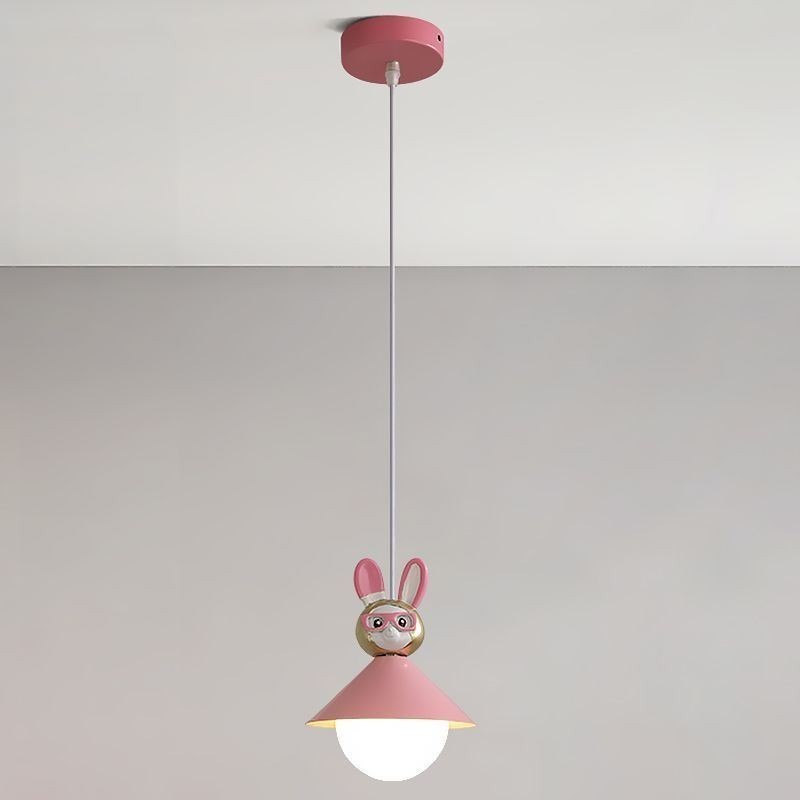 Luminária pendente moderna minimalista G9 ferro forjado coelho bezerro resina teto luz