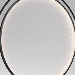 Luminária pendente nórdica criativa em ferro forjado com anel de teto