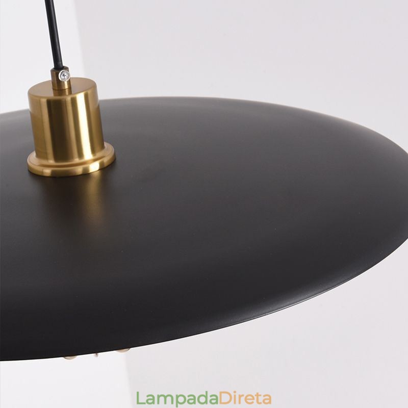 Luminária pendente nórdica em ferro forjado, criativa, disco, teto, luminárias