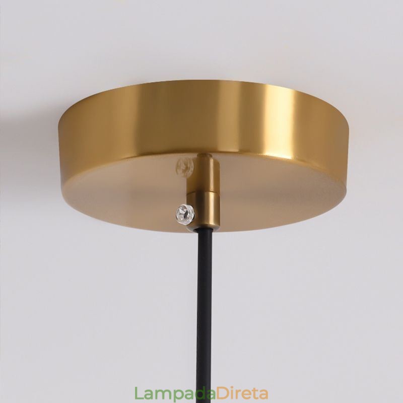 Luminária pendente nórdica em ferro forjado, criativa, disco, teto, luminárias