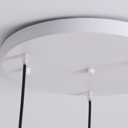 Luminária de teto nórdica pendente criativa em ferro forjado G9 Disc
