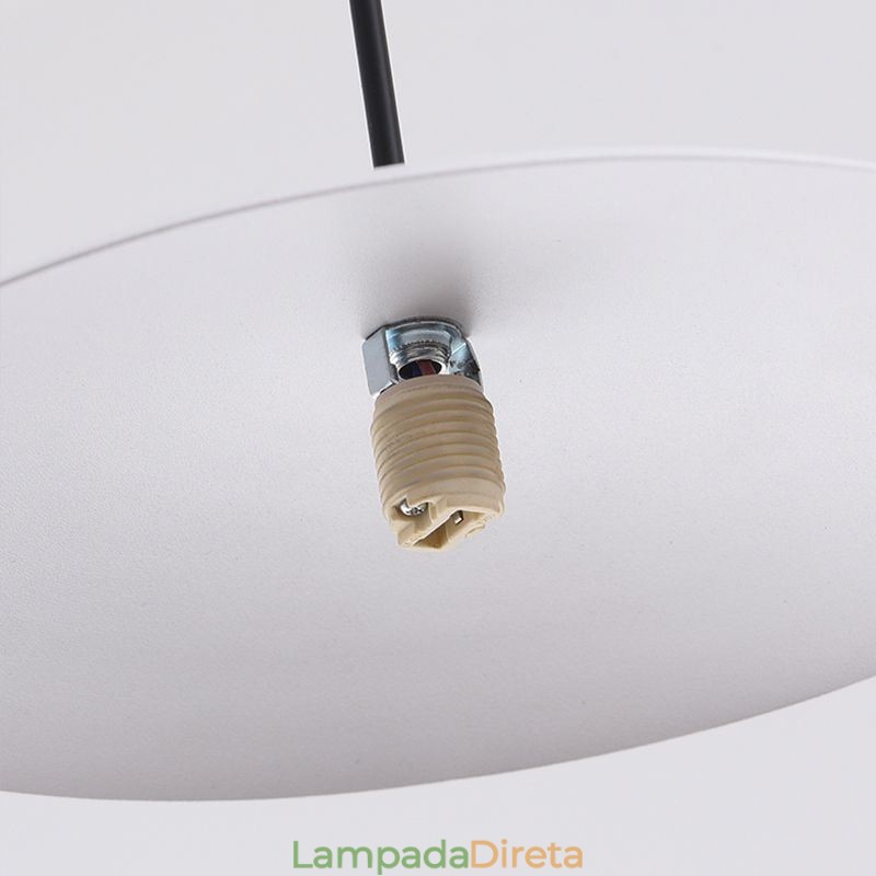 Luminária de teto nórdica pendente criativa em ferro forjado G9 Disc