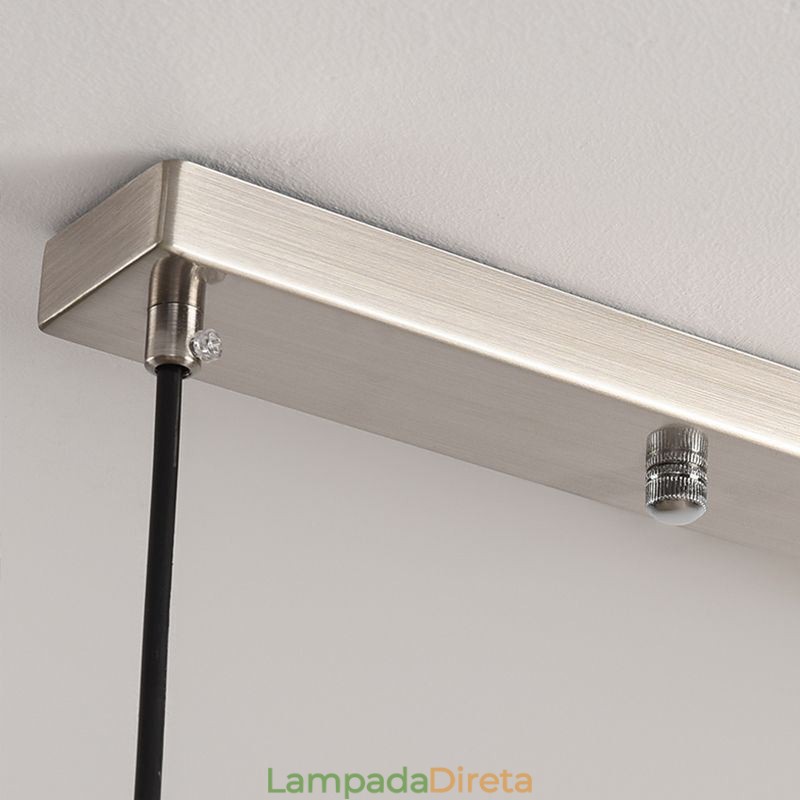 Luminária pendente nórdica em ferro forjado, luminária de teto criativa com estame
